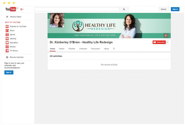 Healthy Life Redesign Social Media Branding - YouTube