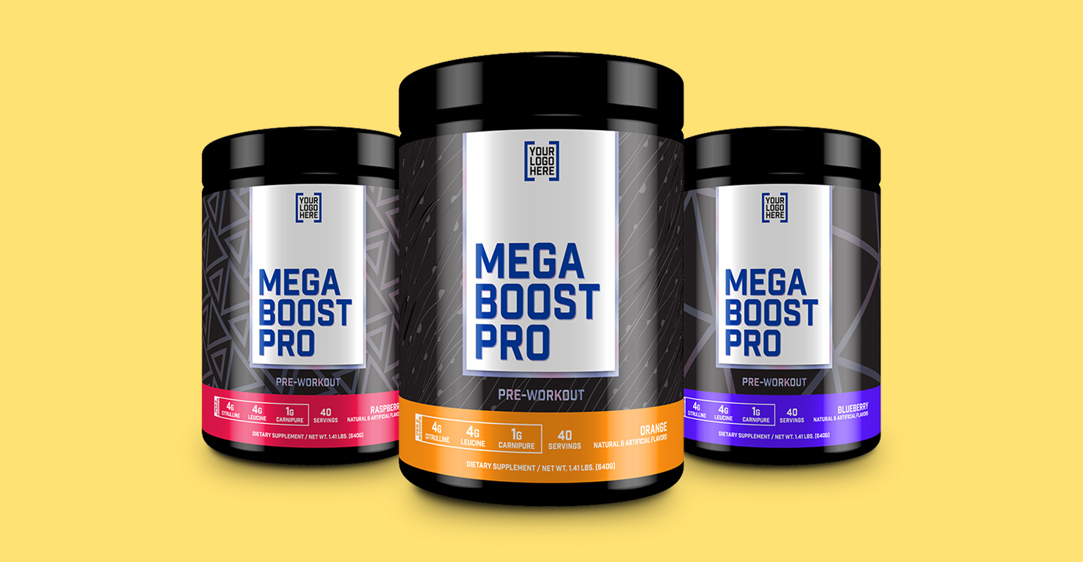 Mega Boost Pro Supplement Packaging