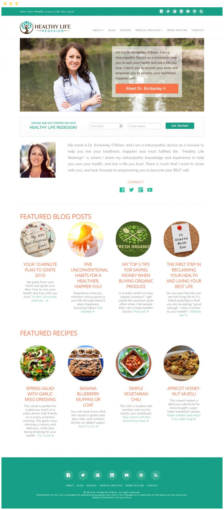 Healthy Life Redesign Website #1