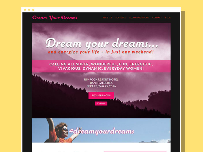 Dream Your Dreams Website
